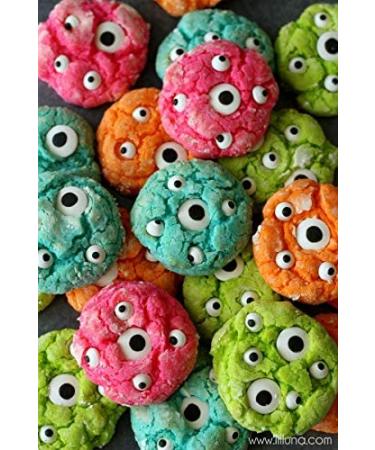 Edible Royal Icing Candy Eyes Cookie Decorations - 84 Pieces | 7/16 - Candy Molds N More - Buy Online on SooperMarket.com