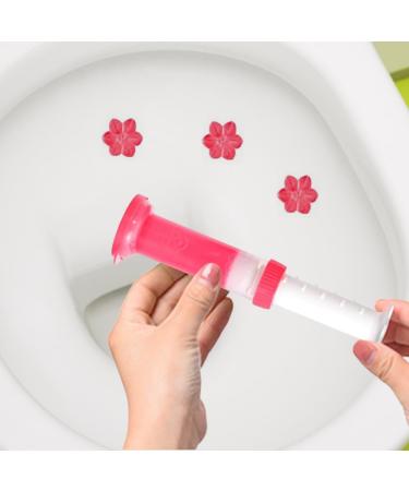 AMZLORD Floral Cleanser Flower Fragrance Toilets Deodorization Gel Remove Odors Dirt Long Lasting Bathroom Air Freshener Red - Buy Online on SooperMarket.com