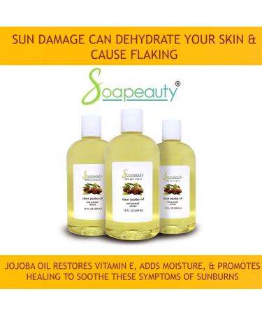 Organic Cold Pressed Jojoba Oil - 100% Pure Natural Moisturizer for Skin, Face & Hair - Perfect Carrier for Essential Oils - Ideal for Massage and Soap Making - Available in Various Sizes (32oz) - Buy Online on SooperMarket.com