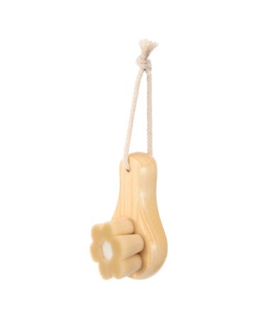 FOYTOKI Facial Wash Brush with Wooden Handle Face Sponges for Cleansing Pore Cleansing Brush Skin Care Tools Exfoliating Face Scrubber Facial Scrubber Facial Exfoliator Face Exfoliator