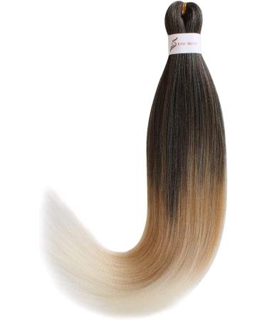 Leeven 8 Packs Pre Stretched Braiding Hair Extension 36 Inch Ombre EZ Braids Crochet Hair for Box Braids Pre Stretched Braiding Hair Extensions /1B27613# 36 Inch (Pack of 8) 1B/27/613# - Buy Online on SooperMarket.com