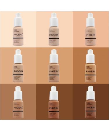 Phoera Full Coverage Foundation 108 TAN 30ml - Oil Control, Long Lasting Concealer Cream - Buy Online on SooperMarket.com