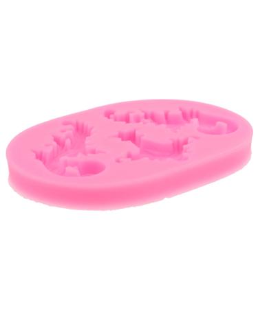 OUNONA Embossed Silicone Mold Non Stick Nonstick Vintage Decor Silicone Molds Silicone Making Mold Quick Demould DIY Mold Flexible Fondant Mold Edge Mold Clay Cake Mold Pink