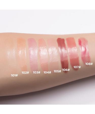 Big Brush Head Lip Gloss Moisturizing & Nourishing Lip Oil Non-Sticky Long Lasting Jelly Liquid Lipsticks Lip Tint Lip Glaze Makeup Gift for Women (# 103) - Buy Online on SooperMarket.com