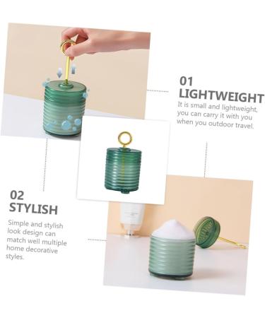 Mikinona 1pc Mousse Frother Bubble Foam Maker Cleansing Foaming Lotion Dispenser Foaming Soap Dispenser Foam Body Wash Marshmallow Maker Bubble Soap Foam Dispenser Portable Soap Pp 12.7x7.5cm Green - Buy Online on SooperMarket.com