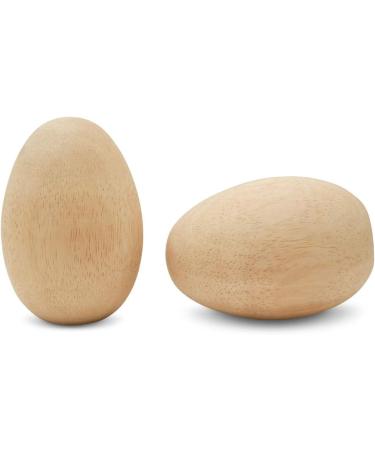 Woodpeckers 4-3/8 in Easter Egg Paint Kit - Pack of 2 Standable Wooden Eggs for Crafts - Buy Online on SooperMarket.com