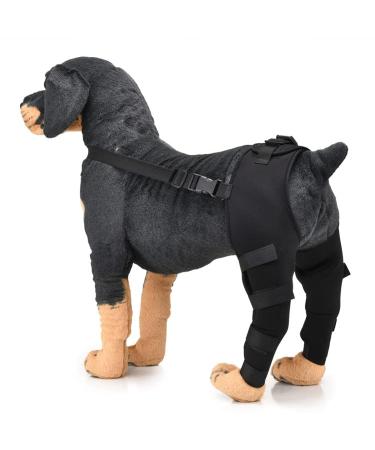 Pet Dog Knee Brace ACL Brace for Dogs Rear Leg Dog Braces for Back Leg for Support for Heals Prevents Injuries Sprains Black Small Small Black