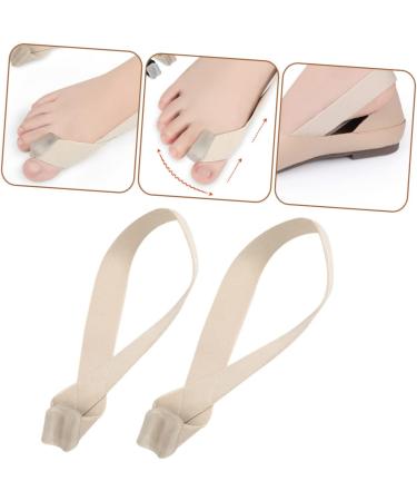 2pcs Toe Separator Set for Plantar Fasciitis, Hammer Toe, and Bunions - Pedicure Toe Separators for Women - 18.5x2.3cm - Buy Online on SooperMarket.com