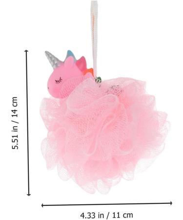 Angoily Unicorn Bath Ball Cleaning Sponge - 2pcs Exfoliating Loofah for Kids & Adults | Ideal Bathing Shower Accessory - Buy Online on SooperMarket.com