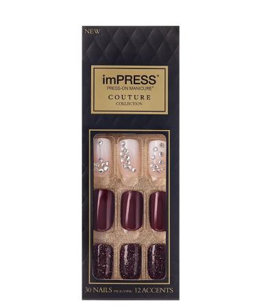 Impress ImPress Press-On Manicure Medium Length Nails Couture BIPL100F Quartz  30 Count (Pack of 1)