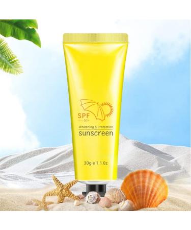 Sunscreen SPF 50+ Lightweight Face Sunscreen Lotion SPF 50+ Water Resistant & Non-Greasy Sun Cream Sun Cream For UVA & UVB Protection Sweat Resistant Body Sunscreen 30G - Buy Online on SooperMarket.com