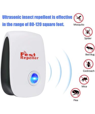 Bestzy Ultrasound Pest Control Repeller - 4-Piece Electronic Insect Defense for Cockroaches Mice & Mosquitoes - Effective International Shipping - Buy Online on SooperMarket.com
