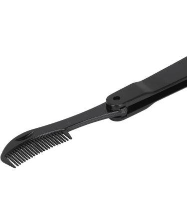 Eyelash Brush Comb Portable Hygienic Plastic Lightweight Reusable Multifunctional Eyebrow Brushes for Makeup (Black) - Buy Online on SooperMarket.com