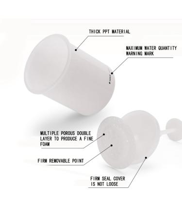 Buy Face Cleanser Foamer - Makeup Wash Bubble Maker Cup | Travel-Friendly Rich Foam Maker - White Tumbler - Buy Online on SooperMarket.com
