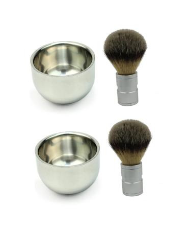 Cabilock 2-Pack Unbreakable Shaving Soap Containers | Men's Beard Shaving Tools | Travel-Friendly Shaving Cup & Bowl for Razors & Brushes - Buy Online on SooperMarket.com