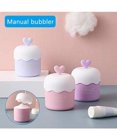 Foam Bubble Maker Cleanser Foamer Cup for Delicate and Smooth Facial Cleansing Cute Skin Care Tools (purple) - Buy Online on SooperMarket.com