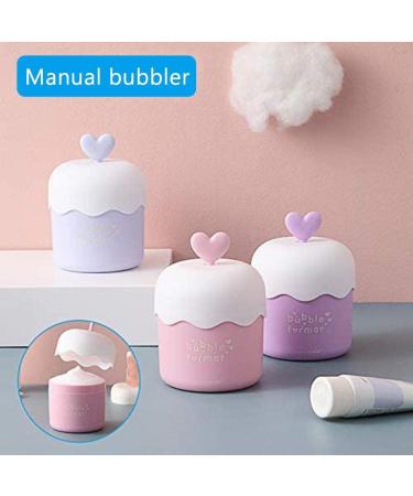 Foam Bubble Maker | Pink Facial Cleanser Foamer Cup | Cute Skin Care Tool for Effortless Cleansing - Buy Online on SooperMarket.com