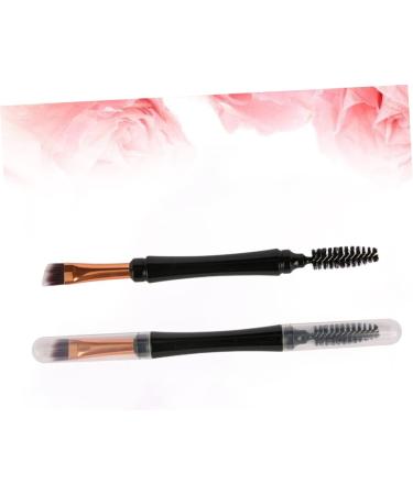 Hemoton 2pcs Spiral Rod Mascara Brush Cosmetics Brush Makeup Tool Brush for Makeup 14.2X1.2cm Black - Buy Online on SooperMarket.com