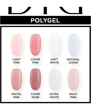 Didier Lab - Polygel Pastel Pink - Strong Nail Gel Builder for Extension - Resistant to Damage - Hard as Acrylic - Strengthener - Long Lasting - For Professional and Beginners - LED Lamp - 30g - Buy Online on SooperMarket.com