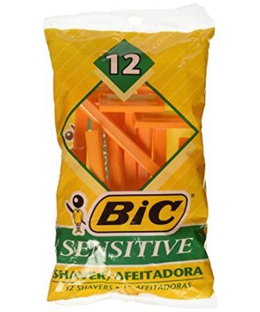 Bic Single Blade Shavers Sensitive Skin  12 each by Bic 12 Count (Pack of 1)