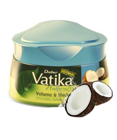 Vatika Volume & Thickness Styling Hair Cream - Tropical Coconut Nourishing Oils for Fine Hair - 140ml/4.9oz | Best eCommerce International Shipping - Buy Online on SooperMarket.com