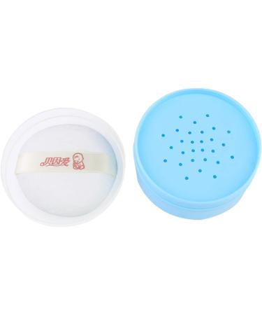 OSALADI Blue Baby Powder Container with Puff - Travel Size Talcum Storage Box for Face & Body - Hand Holder Included - 1 Pack - Buy Online on SooperMarket.com