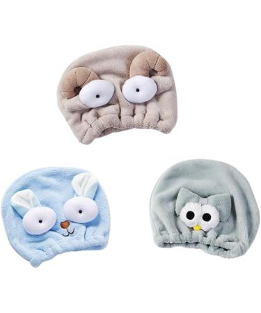 Beaupretty 6 Pcs Shower Cap Dry Hair Hat Bath Hair-drying Cap Turban Cute - Buy Online on SooperMarket.com