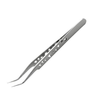 NBGGFF Tweezers Tweezers are Used for Welding and Maintenance Tweezers Manual Tweezers Hand Tools Thickened Tweezers Perforated Tweezers Super-hard Anti-slip Tweezers(12)