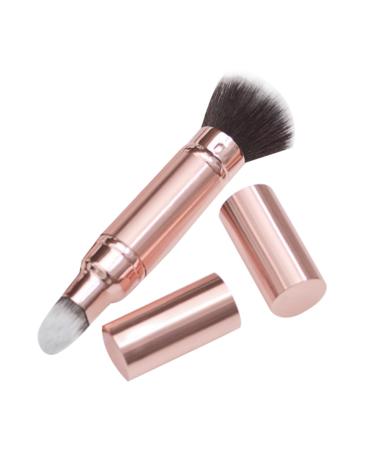 BELLIFFY Double-ended Makeup Brush Buffing Brush Cosmetics Powder Applicator Makeup Powder Brush Blush Brushes Powder Blush Brush Retractable Makeup Cosmetic Powder Brush Artificial Fiber