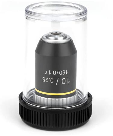 SWIFT 10X Achromatic Objective Lens, Research-Grade Objective Lens for Compound Microscopes.