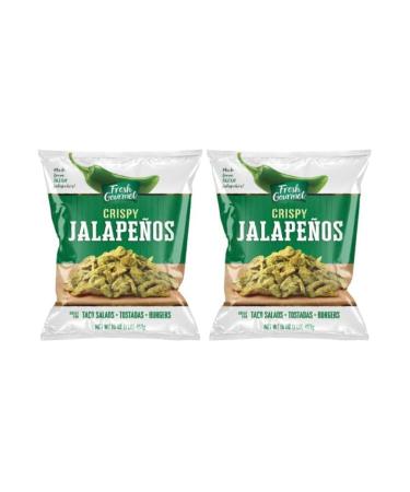 Fresh Gourmet Crispy Jalapeno Strips, 1 lb. Value Size Bag | 2 Pack