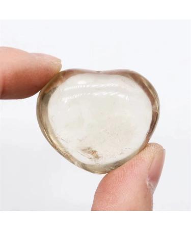 Crystal Rough 1pc 40mm Natural Crystal Stones Dark Smoky Quartz Heart Feng Shui Decoration Crystal