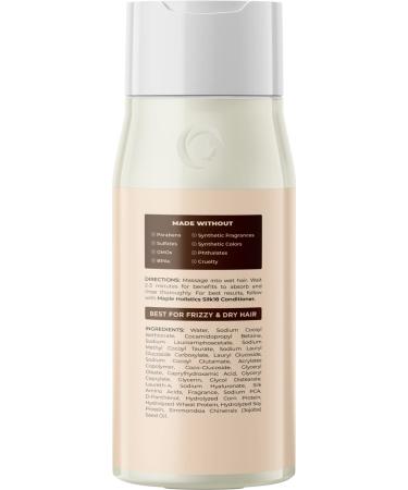 Silk18 Moisturizing Shampoo for Dry Damaged Hair - Sulfate-Free with Silk Amino Acids, Jojoba & Keratin - Anti-Frizz Formula for Color Treated Hair - 10 Fl Oz - Buy Online on SooperMarket.com