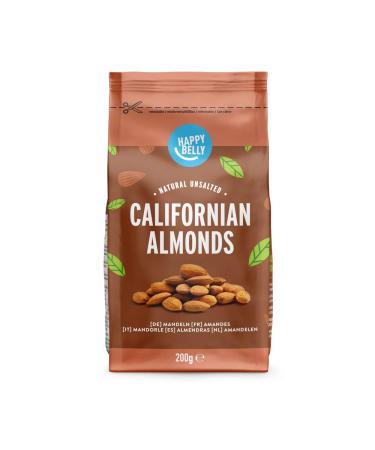 Amazon Brand - Happy Belly California Almonds - 1 x 200 g 200 g (Pack of 1)