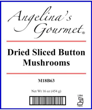 Dried Sliced Champignon White Button Mushrooms - 1 lb | Premium Quality - Buy Online on SooperMarket.com