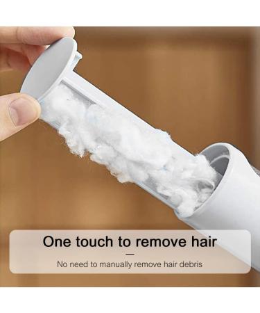 Portable M&R Pet Hair Remover Brush for Dogs and Cats - Easy to Clean Fur Removal Tool for Furniture, Carpet, Bed, Clothes, Car Seats - Reusable and Efficient - White - Buy Online on SooperMarket.com