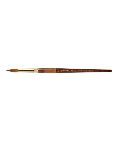 Escoda Reserva 1212 Series Artist Watercolor Short Handle Paint Brush, Size 12, Round
