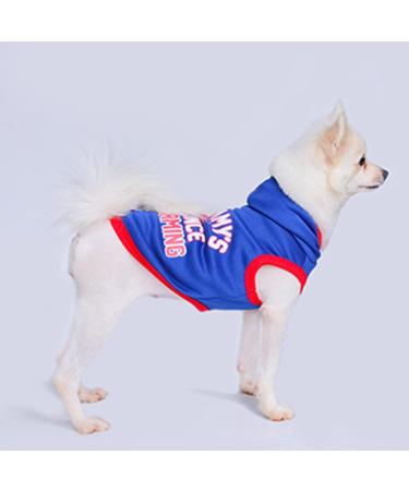 SANWOOD Dog Soft Sweatshirt with Mommy's Prince Charming letter print Pet Hoodie Letter Print Keep Warmth Soft Texture Warm Dogs Hooded Sweatshirt for Autumn - Blue L - Buy Online on SooperMarket.com