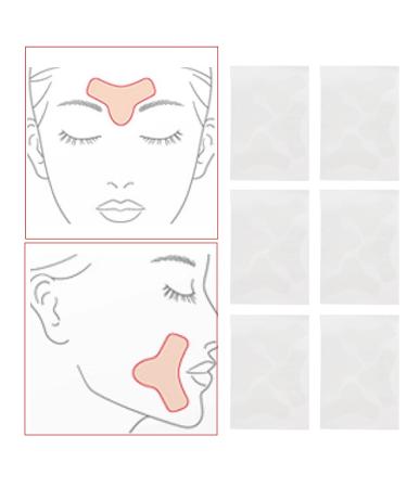 12PCS Forehead Line Pads - Nasolabial Wrinkle Tape for Overnight Skin Care | Beauty Salon Treatment - Buy Online on SooperMarket.com
