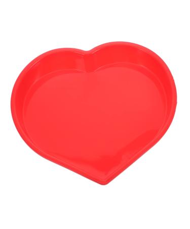 PRETYZOOM Mold Heart Shaped Biscuit Heart Cupcake Pan Silicone Cookie Mini Cupcake Heart Cake Pan Baking Supply Tube Baking Tins Cake Tin Red Wedding Large Baking Dish Silica Gel