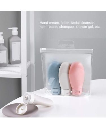 Silicone Base Travel Bottles Set - 3 PCS Leakproof Empty Shampoo & Lotion Containers for Trips & Home Use - Buy Online on SooperMarket.com