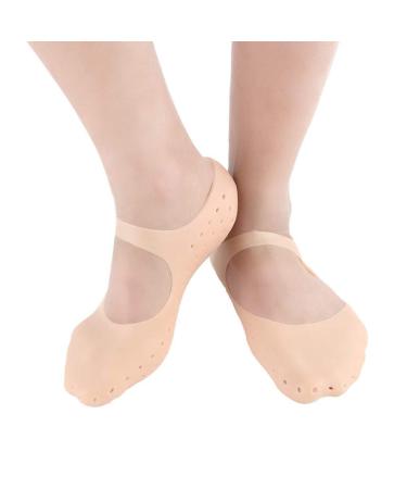 Milists 1 pair of moisturizing socks made of silicone slide-resistant socks moisturizing anti-silicone socks heel protection made of silicone sox heel cover beach men and women M.