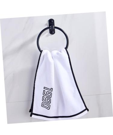 OSALADI 2pcs Ring Punch Hanging Holder Home Rack Aluminum Round Bathroom Space for Black Towel - Buy Online on SooperMarket.com