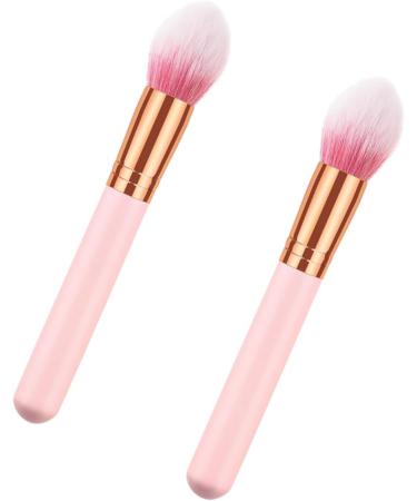 FOYTOKI 2pcs Powder Brush Makeup Brush for Woman Cosmetic Brush Professional Makeup Brush Highlighter Wooden - Buy Online on SooperMarket.com