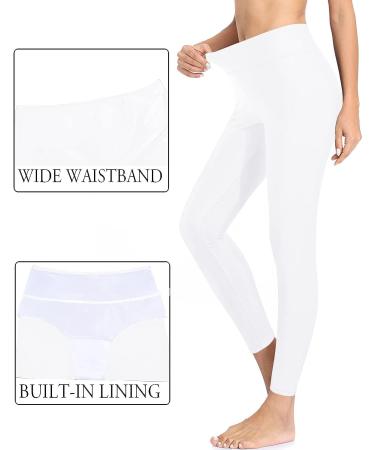 Holipick Women's High Waisted Swim Pants UPF 50+ - White, Small - Buy Online on SooperMarket.com