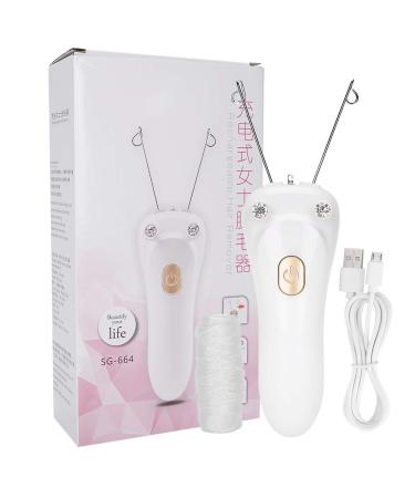 Electric Threading Hair Remover USB Charging Epilator with Cotton Thread(Gold)