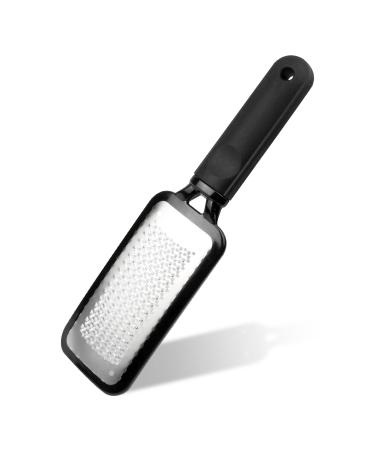 DEFUTAY Foot File Callus Remove Metal Tool Heel Foot Scraper for Dead Skin Callus Hard Skin Remover  Cracked Heelr (Black)