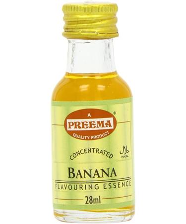 Preema | Banana Flavouring Essence 12X28ml X 12 Trays (144 Bottles) | Prefect For Baking | Halal | Premium Quality