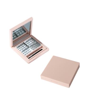 BELLIFFY 2pcs Empty Eyeshadow Dish Makeup Pallette Makeup Highlighter Empty Highlighters DIY Cosmetics Pink 1 count (Pack of 1) Pink