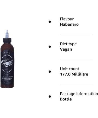 Heartbeat Hot Sauce - Blue Habenro 6 oz. - Small Batch & Handmade Vegan Gluten Free Preservative Free Featured on Hot Ones! - Buy Online on SooperMarket.com